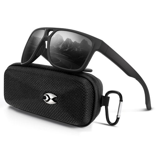 Occhsouo Polarized Sports Sunglasses for Men: UV400 Protection Sun Glasses for Women Lightweight Sunglasses for Fishing Running TR90