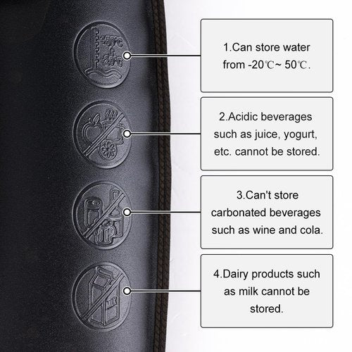TOPTACPRO 2L Hydration Bladder, Leak Proof Water Reservoir Storage Bag, Food-Grade TPU BPA Free Hydration Pack Replacement for Hiking Running Cycling