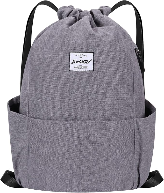 XEYOU Drawstring Sports Backpack Lightweight Gym Yoga Sackpack Shoulder Rucksack Casual Outdoor Daypack for Women and Men