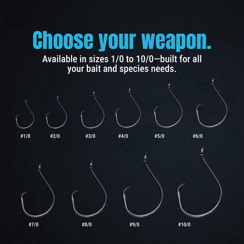 Reaction Tackle Heavyweight Catfish Circle Hooks - #4/0