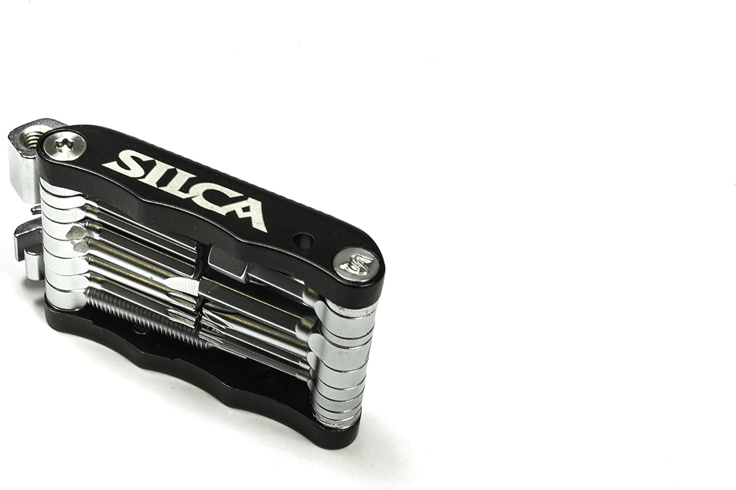 SILCA VENTI MultiTool | 20 tools design minimalistic focus | steel multi tools w/hardened finish | aluminum side bars with master link magnetic storage | HEX/TORX/PHILLIPS/Chain Breaker