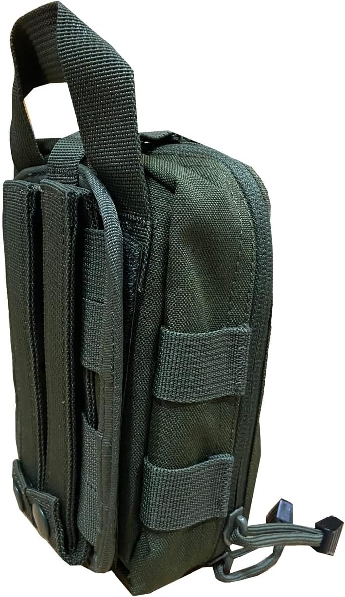 Rescue Essentials Compact IFAK Rip-Away Pouch – Tactical Medic First Aid Pouch with Molle Capability and Rip Away Panel