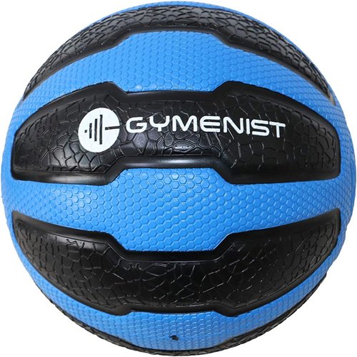 GYMENIST Rubber Medicine Ball with Textured Grip, Available in 9 Sizes, 2-20 LB, Weighted Fitness Balls,Improves Balance and Flexibility - Great for Gym, Exercise, Workouts