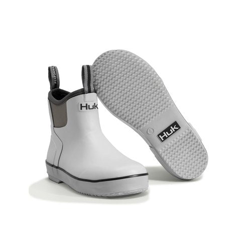 HUK Rogue Wave Shoe, High-Performance Fishing & Deck Boot for Kids Rain, White, 2 US Unisex Big