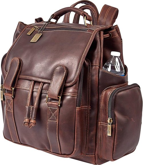 Claire Chase Legendary Jumbo Backpack, Dark Brown, One Size