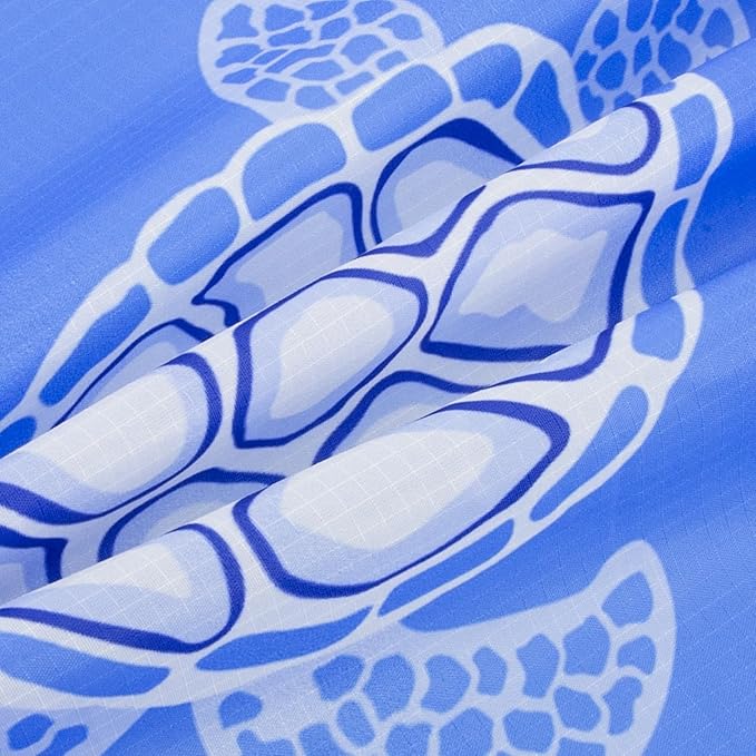 Beach Blanket Waterproof Sandproof, Blue Baby Sea Turtle Polyester Beach Mat Sand Free for 1-4 Adult, Extra Large 9×10 FT Portable Compact Picnic Blankets for Outdoor, Travel,Camping,Hiking
