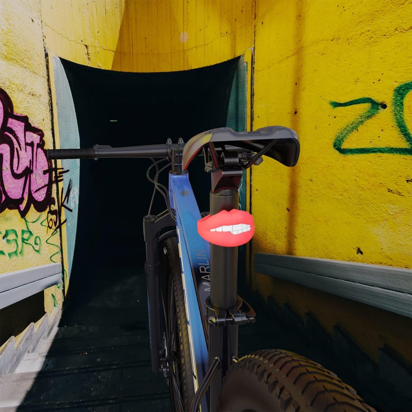 VOLO HUM lip bicycle tail light USB rechargeable led for night riding back safety cycle lights for bike MTB roadbike helmet scooter skateboard stroller warning kids biking cute accessories silicone