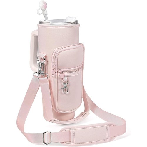 Deerhobbes Design your own Stanley Purse,Stanley Cup accessories-Stanley Purse Cup Holder-Gifts for 7 8 9 10 11 12 13 Year Old girl (K)