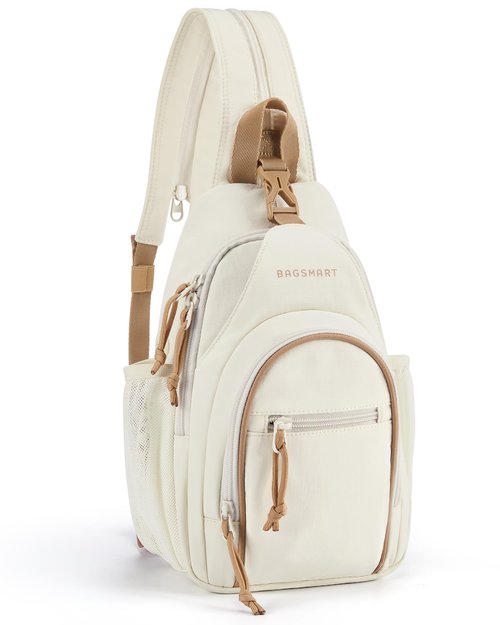 BAGSMART Small Crossbody Sling Bag for Men Women, Small Sling Backpack Shoulder Bag, Anti-Theft Chest Daypack