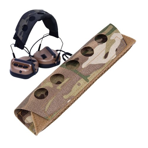 Tactical Headset Cover Earmuffs Headband Advanced Modular Cover Pad Fit for Peltor Comtac 3M WorkTunes Howard Leight Impact Walkers Razor Headphone Protector Camo