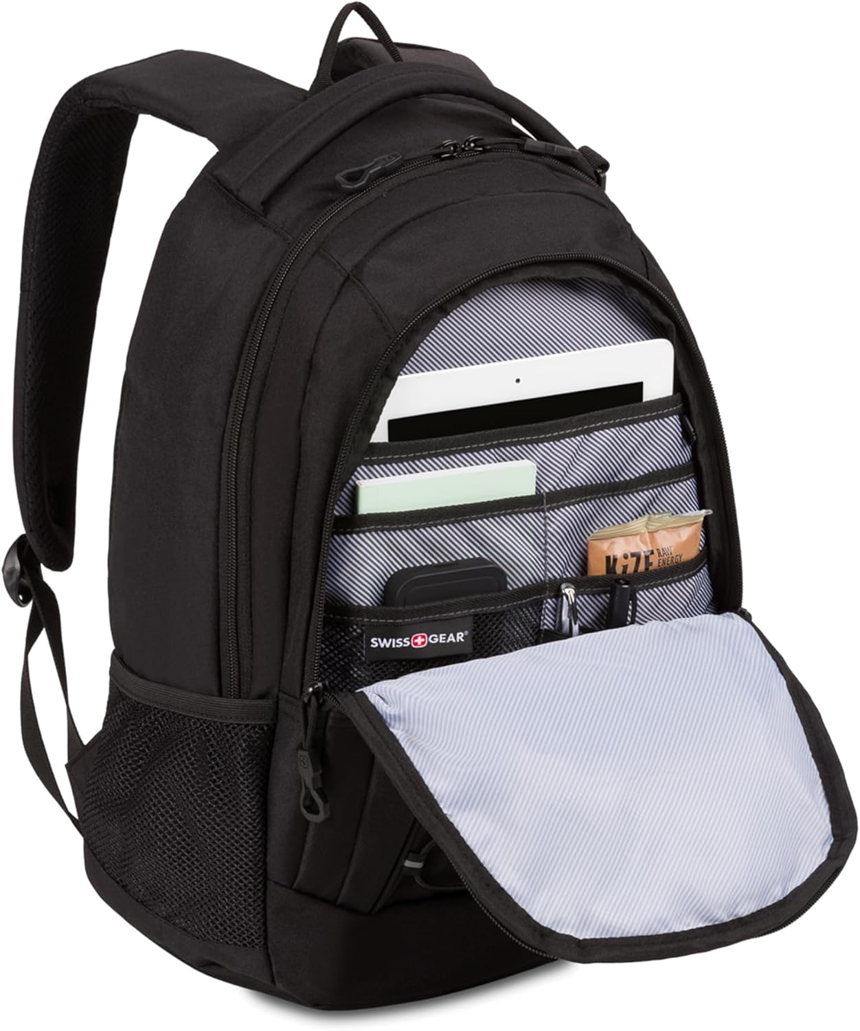 SwissGear 1186 Bungee Backpack, Grey (Laptop Version), 17.75 inch