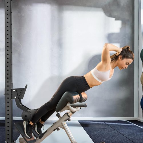 Kipika Nordic Hamstring Curl Squat Rack Attachment for 2" x 2" Power Rack with 5/8" or 1" Hole - Adjustable Leg Hold Down Attachment with Premium Leather Surface - for Ultimate Home Gym Experience