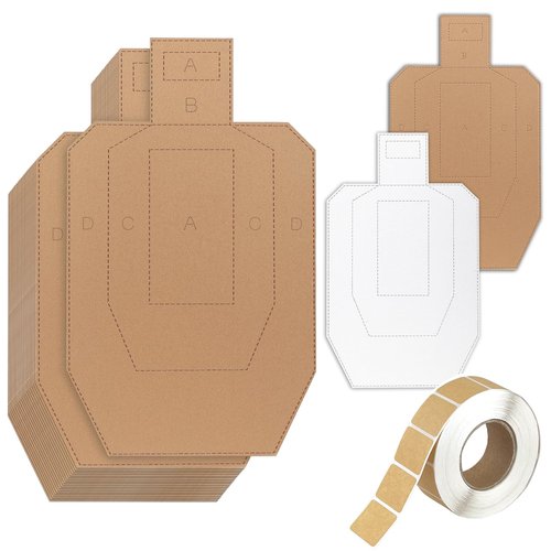 Shooting Targets, Cardboard and 1000PCS Target Pasters, 30 * 18 inch Tactical Range Shooting Targets for The Range, Cardboard for Practice (30x18, 20 pcs)