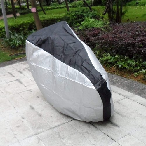 ATCG Bike Cover 190T Nylon Waterproof Bicycle Cover for 20" Bike, Kid's Bike Outdoor Storage with a Bag, S (Black)