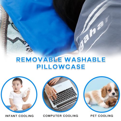 Ice Cooling Mat, Gel Cooling Cold Mat Pain Relief, Injuries Mesh Fabric Hot Cold Therapy Pack for Back, Shoulder, Knee (19×35in)