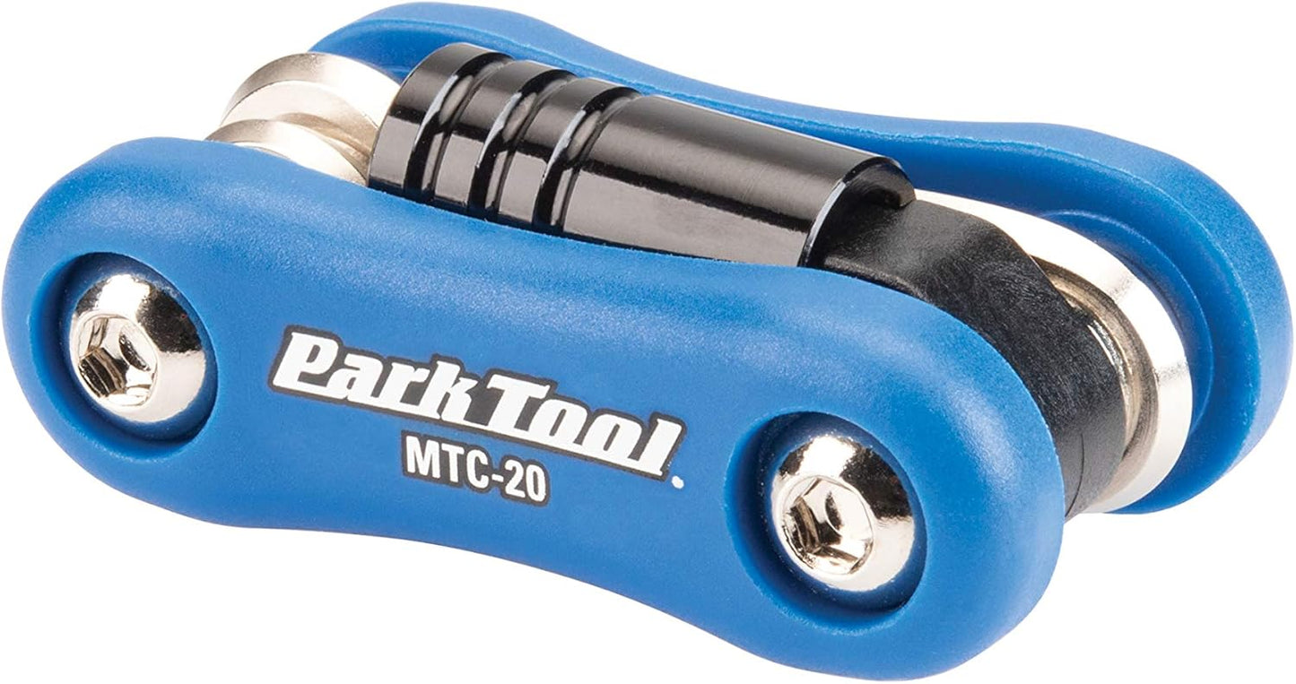 Park Tool MTC-10 Bicycle Multi-Tool with 3, 4, 5 & 8mm Hex Wrenches, T25 & Screwdriver