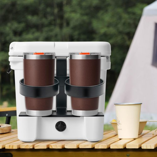 Omoojee Cooler Beverage Holder, Biforous Cooler Cup Holder Compatible with YETI Tundra Coolers, Compatible with RTIC Coolers, Cooler Accessory