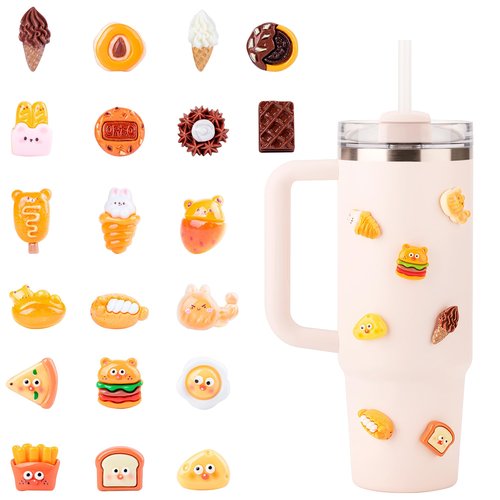 Bluwing 20 Pcs 3D Stickers for Stanley Cups and YETI Tumblers, Waterproof Stickers for Hydroflask, Reduce, Meoky, Stanley Cup Accessories(Style 4