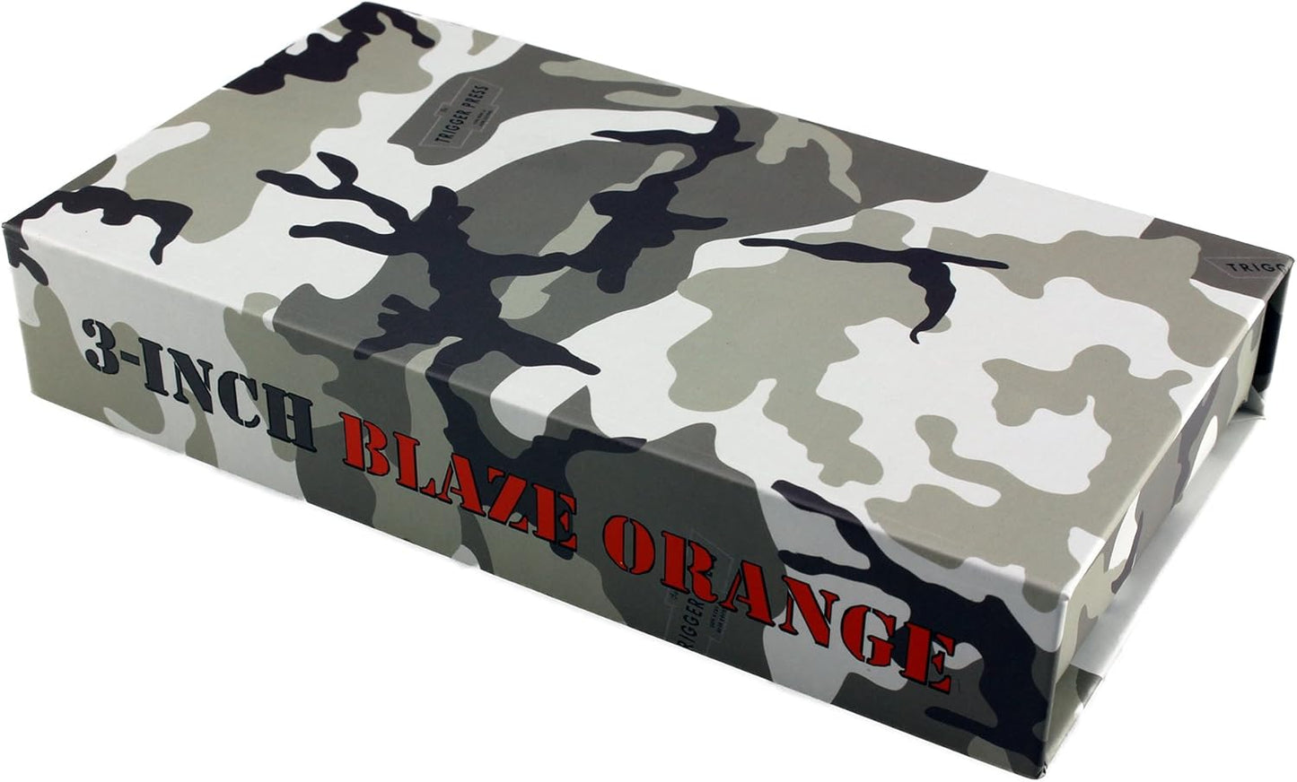 Trigger Press 220 Flat Pack 3 Inch Adhesive - Shooting Target Stickers - Blaze Orange - MOA Accurate - Protective Case with Accuracy Charts