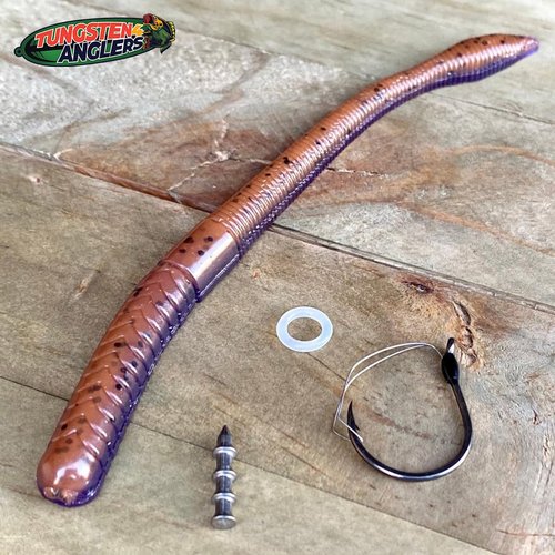 Tungsten 4 Anglers – 97% Pure Tungsten Pagoda Nail Sinker | Great Sinker for Freshwater and Saltwater Fishing | (1/64oz. 25pc)