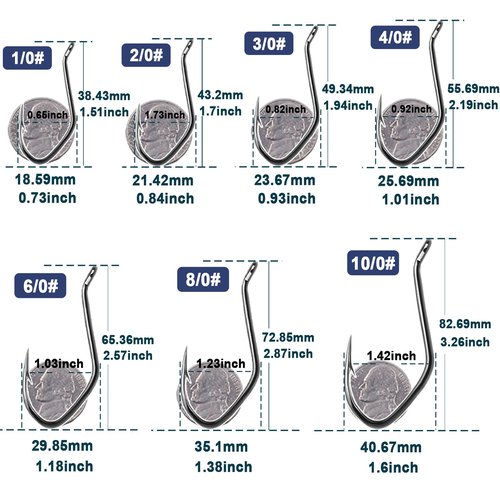 FishTrip Catfish Hooks Big River Hooks, 25pcs Live Cut Bait Fishing Hook for Catfishing Flathead Saltwater Freshwater (4/0)