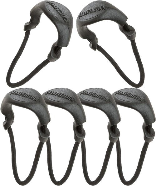 MAXPEDITION Positive Grip Zipper Pulls (Large, Black) Pack of 6, Zipper Pull Replacement for Tactical Backpack, EDC Pouch, Bug Out Bag & Luggage, Sling Pull Tab, PZLBLK
