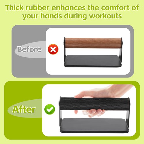Push Up Bars Anti-Slip Tape, Padded Grips for dip bar, Provides Comfortable Grip and Anti-Slip for Gym Equipment,and Tools (Black, 1In x 10Ft)