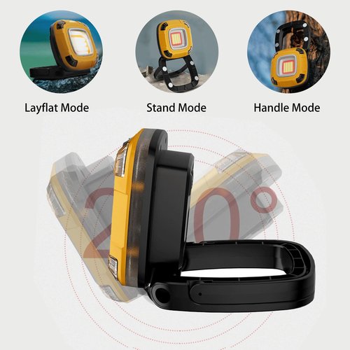 LOFTEK Portable Outdoor Rechargeable Light, 2000lm, 6000mAh Power Bank, 4 Colours Waterproof Magnetic Light for Camping, Hiking, Fishing, Hurricane, Emergency