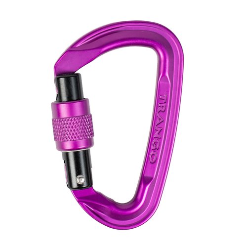 Trango - Superfly EVO Screwlock Carabiner, Purple, 3 Pack
