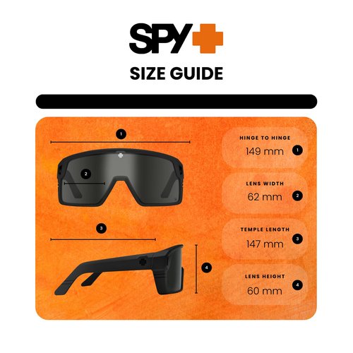 Spy Monolith 6700000000148 62MM Matte Black/Happy Gray Green Polarized Black Spectra Mirror Rectangular Sunglasses for Men +BUNDLE with ACCESSORY EYEWEAR KIT