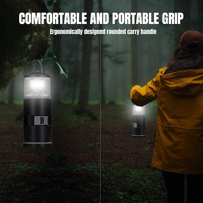 LED Lantern with Tool Kit, Fishing Gifts for Men, Christmas Gifts, Fathers Day Gifts, RealPlus Fishing Tool Kit for Men Dad Husband, Multitool Kit Gifts for Camping, Fishing, Hiking, Lighting
