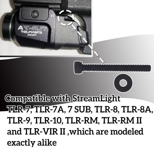 TLR Screw Kit Compatible with StreamLight TLR-7, 7A, 7 SUB, 8, 8A, 9, 10, RM, RM II, VIR II, Replacement Parts