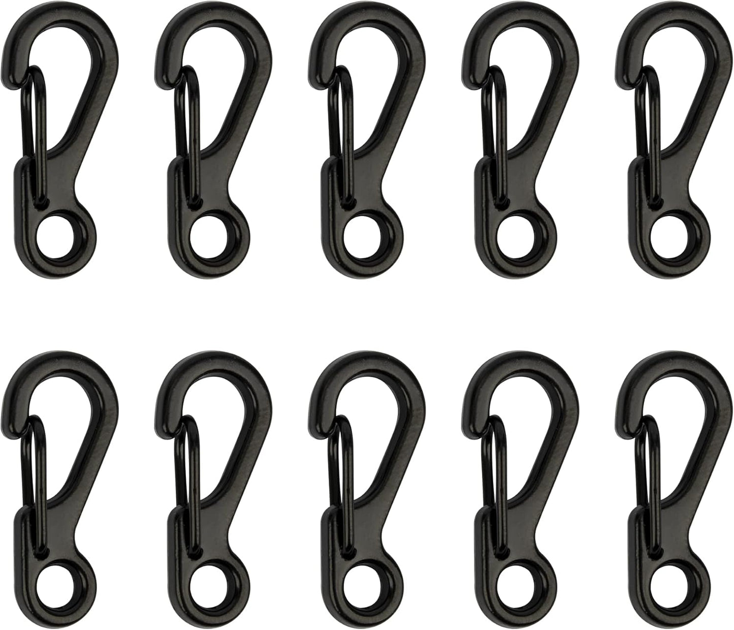 SWATOM Small Mini Carabiner Clip Tiny Spring Snap Hook Keychains Micro Carabiners for Paracord EDC Alloy Key Rings Outdoor Hiking Fishing Camping Backpack Accessories