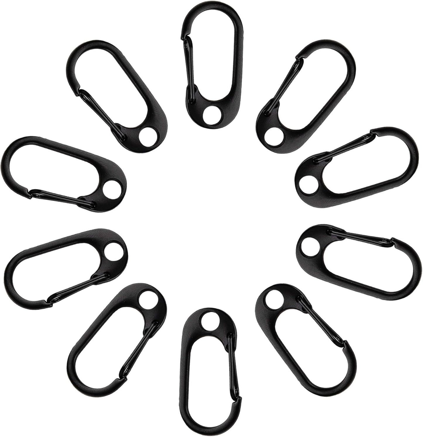 SWATOM Small Mini Carabiner Clip Tiny Spring Snap Hook Keychains Micro Carabiners for Paracord EDC Alloy Key Rings Outdoor Hiking Fishing Camping Backpack Accessories