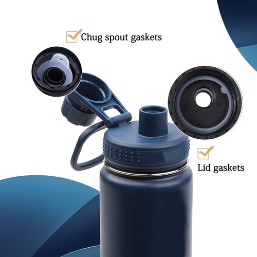 Nuyoach 13 Pcs Water Bottle Lid Gasket Replacement for Takeya Actives 18oz 22oz 24oz 32oz 40oz,Leak-Proof Rubber Seal Ring Gaskets O Ring Replacement Parts for Spout Lid (Not for Takeya Originals)