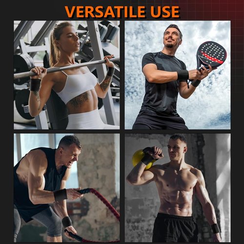 JUYICOLEX Weightlifting Wrist Wraps Professional Quality Wrist Support with Heavy Duty Thumb Loop - Best Wrap for Powerlifting, Strength Training, Bodybuilding