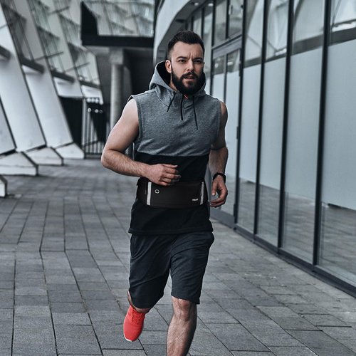 VULKIT Slim Running Belt for Women & Men, Cell Phone Holder for Running, Workout Fanny Pack, Running Bag, Money Belt, Runners Essentials Gear Accessories, Fits All Phones, Running Pouch for Men