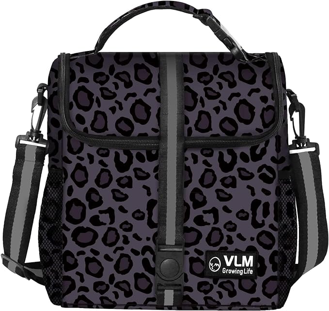 VLM Lunch Box for Women, Insulated Lunch Bag Women with Adjustable Shoulder Strap, Cute Lunch Tote Bag for Work,Picnic,Camping