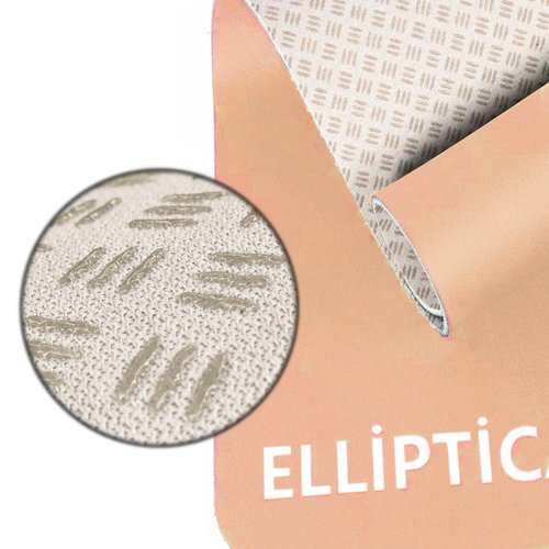 Non-Slip Workout Mat for Under Desk Ellipticals, Ellipse Leg Exerciser Machine Mat, 3mm Thick Exercise Equipment Mats, Improves Machine Stability & Protects The Floor, 23.62 x 16.92 Inches