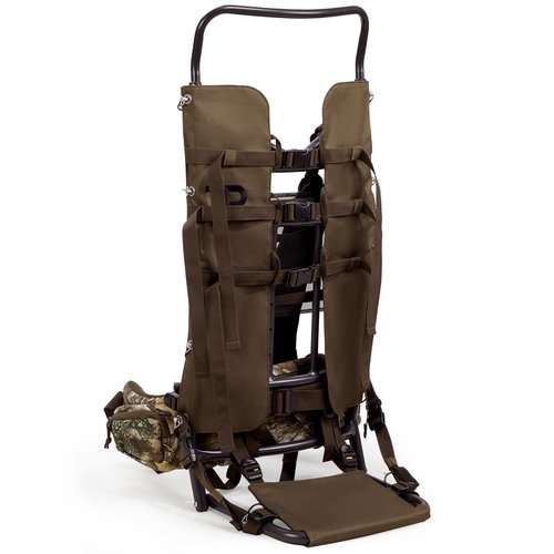 TR Aluminum External Frame Backpack with Adjustable Height for Extra Large Load Hunting Hiking Design, Camouflage