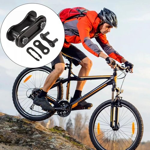 20-Pack Bike Chain Metal Master Link - Removable Quick Split Links for Bicycle, Mini Bike, Mountain Bike and Motorcycle Chain Repair