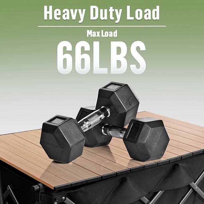 Night Cat Table Top for Wagon: Foldable Wagon Table Top Aluminum Alloy Heavy Duty for Camping Picnic 34"x20"