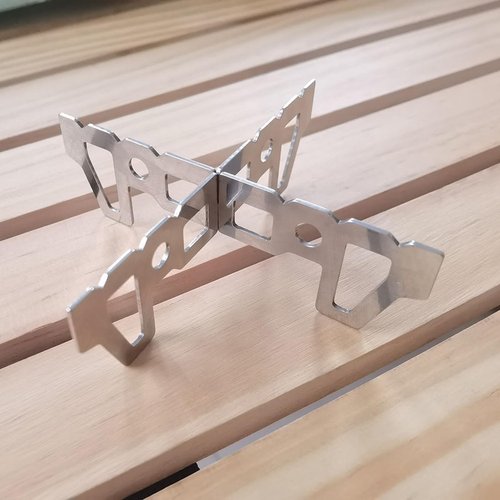Ldabrye Alcohols Stove Cross Stand Support Rack Portable Stainless Steel Stand For Hiking Camping Outdoor Stove Cross Stand