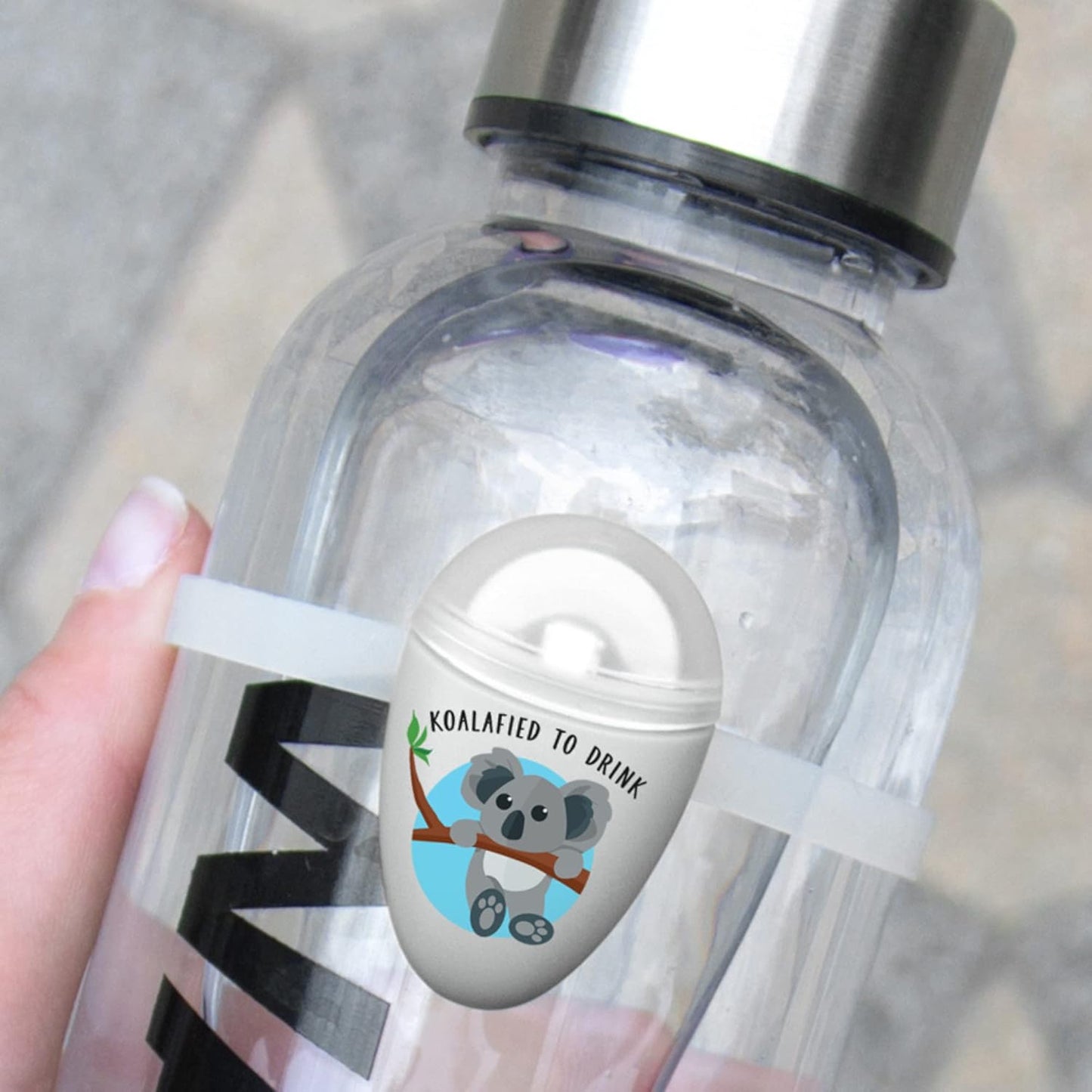 ULLA Drink Water Reminder, Smart Light for Water Bottle, Fits Most Bottles, Lights Up when Time to Drink, Hidrate Smart Water Bottle Reminder to Drink, Smart Hydration Reminder, Water Tracker - CACTUS