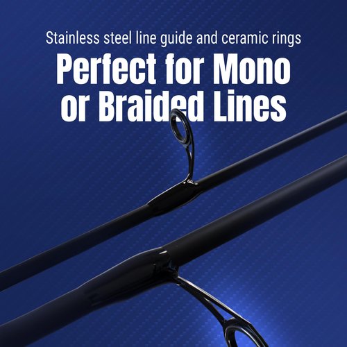 Reaction Tackle Spinning Reel and Fishing Rod Combo - Medium Action - for Bass and More
