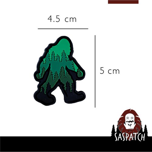 Bigfoot Trees PVC Morale Patch | Hook & Loop Backing