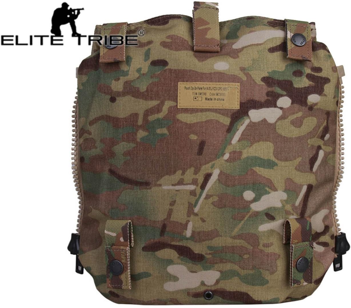 Tactical Pouch Zip-ON Panel for Vest Plate Carrier AVS JPC2.0 CPC Gear