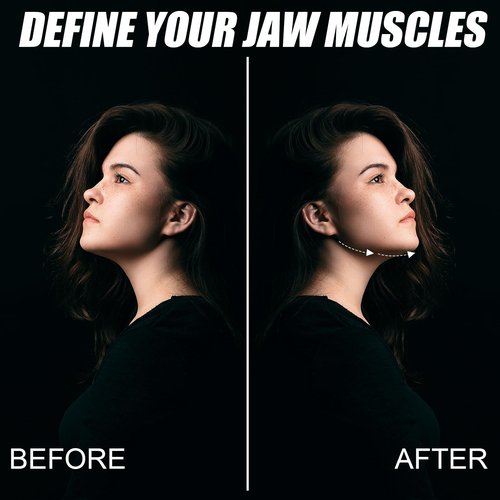 XIHIRCD 3pcs Silicone Jaw Exerciser, Jaw Trainer Chin Exerciser for Men & Women with 3 Resistance Levels Jaw Trainer Facial Exerciser for Beginner Intermediate Advanced Users (3 Colors)