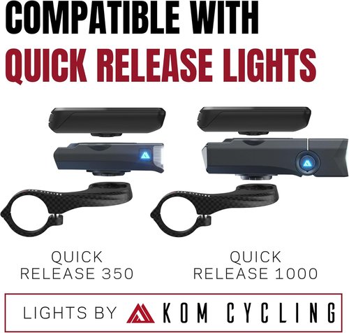 KOM Cycling Orange Garmin Bike Mount from Garmin Edge Mount Designed for Garmin Edge 530 and Other Garmin Models