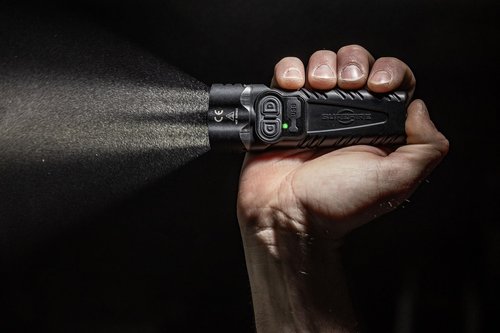 Lumintrail Sure Fire Stiletto PRO II (PLR-C) Multi-Output Rechargeable Pocket Flashlight 1500 Lumen LED Bundle with USB Wall Adapter - EDC Tactical Flashlight, Programmable Output, Pocket Clip